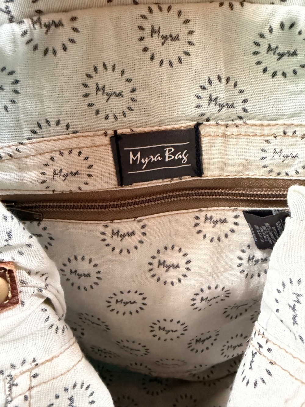 MYRA Crossbody Canvas & Textile Bag - Picture 8 of 8